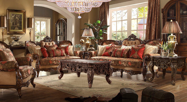 HD-39 Dark Cherry Oak 3-Piece Living Room Set