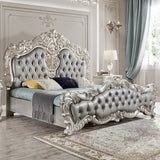 HD-5800GR Antique Silver Gray 5-Piece Bedroom Set from Homey Design - Luna Furniture