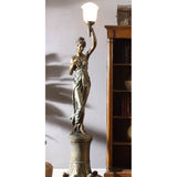HD-7919 Antique Gold A Face Right Lamp from Homey Design - Luna Furniture