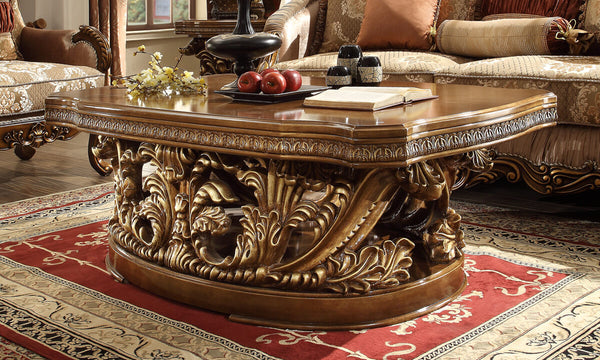 HD-8018 Perfect Brown 3-Piece Coffee Table Set
