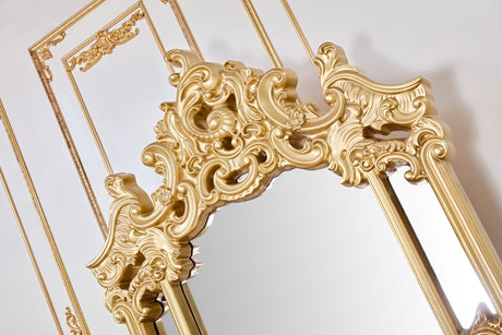 HD-8024 Cherry/Metallic Gold Mirror from Homey Design - Luna Furniture