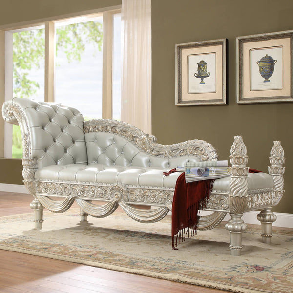 HD-8088 Metallic Silver/Gold Highlights Bench