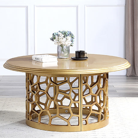 HD-8913G Gold Coffee Table from Homey Design - Luna Furniture