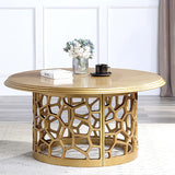 HD-8913G Gold 3-Piece Coffee Table Set from Homey Design - Luna Furniture