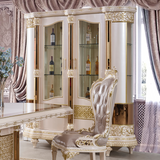 HD-9022 Antique Ivory/Gold Trim Dining Chair from Homey Design - Luna Furniture