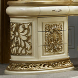 HD-903 Antique White/Gold Vanity Dresser from Homey Design - Luna Furniture