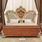 HD-9090 Mahogany 4-Piece Bedroom Set from Homey Design - Luna Furniture