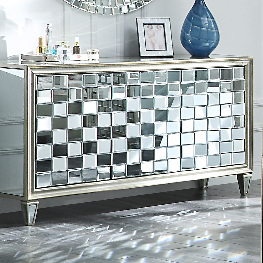 HD-6039 Mirror 5-Piece Bedroom Set from Homey Design - Luna Furniture