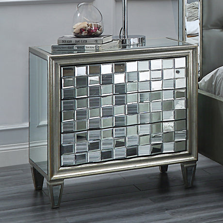 HD-6001 Mirror Nightstand from Homey Design - Luna Furniture