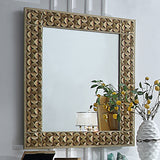 HD-6065 Antique Gold/Mirror Mirror from Homey Design - Luna Furniture