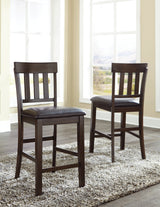 Haddigan 2-Piece Bar Stool in Dark Brown from Ashley - Luna Furniture