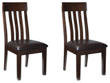Haddigan 2-Piece Dining Room Chair in Dark Brown from Ashley - Luna Furniture