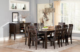 Haddigan Dark Brown Dining Table, 8 Chairs and Server from Ashley - Luna Furniture