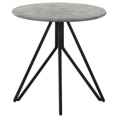 Hadi Cement 2-Piece Round Coffee and End Table Set from Coaster - Luna Furniture