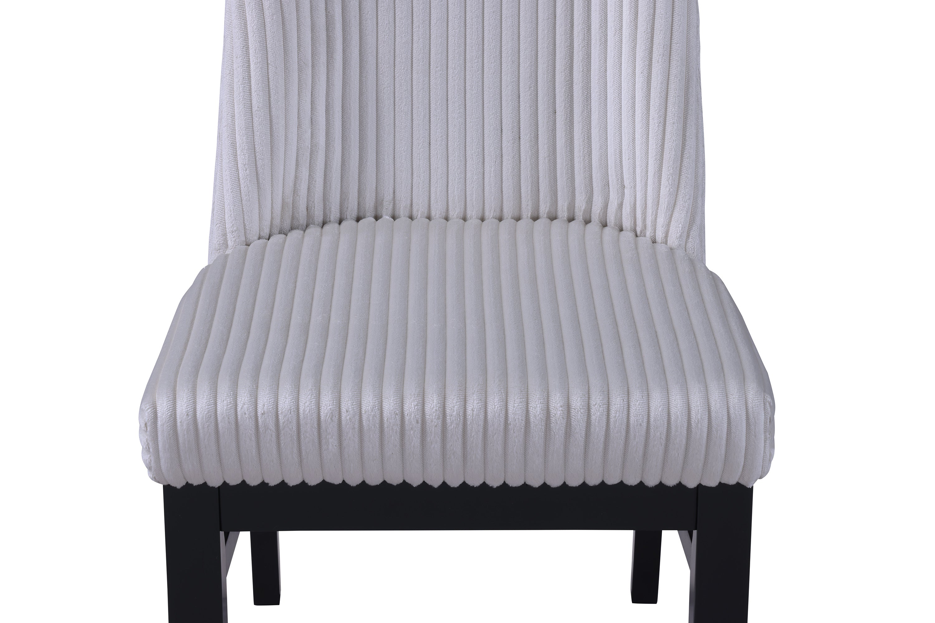 Crown Mark Hadley Black/Light Gray Dining Side Chair, Set of 2