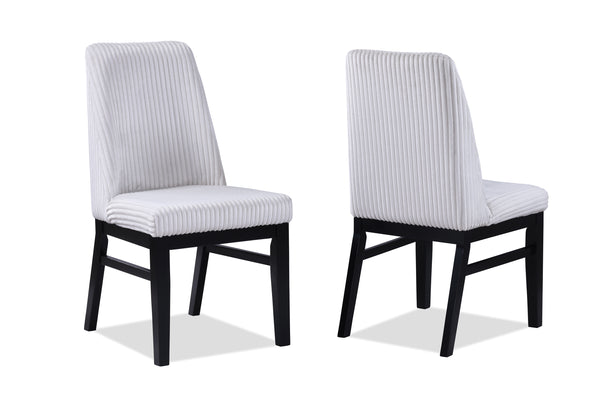 Hadley Black/White Dining Side Chair, Set of 2