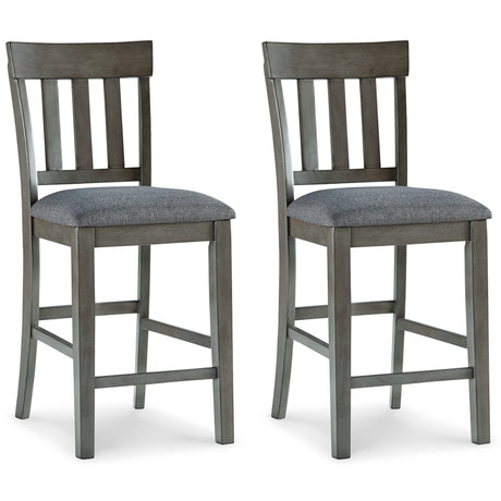Hallanden 2-Piece Bar Stool in Two-tone Gray from Ashley - Luna Furniture