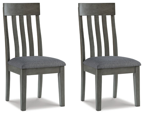 Hallanden 2-Piece Dining Room Chair in Two-tone Gray from Ashley - Luna Furniture