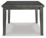 Hallanden Gray Dining Table and 6 Chairs with Server from Ashley - Luna Furniture