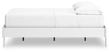Hallityn Full Platform Bed with 2 Nightstands in White from Ashley - Luna Furniture