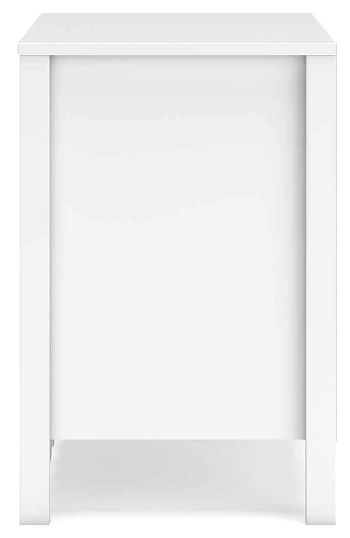 Hallityn Twin Platform Bed with Dresser, Chest and 2 Nightstands in White from Ashley - Luna Furniture