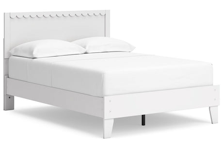 Hallityn White Full Platform Bed from Ashley - Luna Furniture