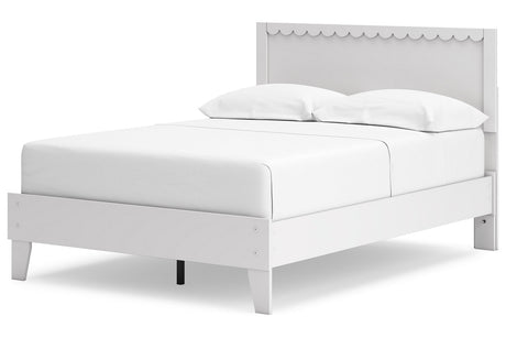 Hallityn White Full Platform Bed from Ashley - Luna Furniture