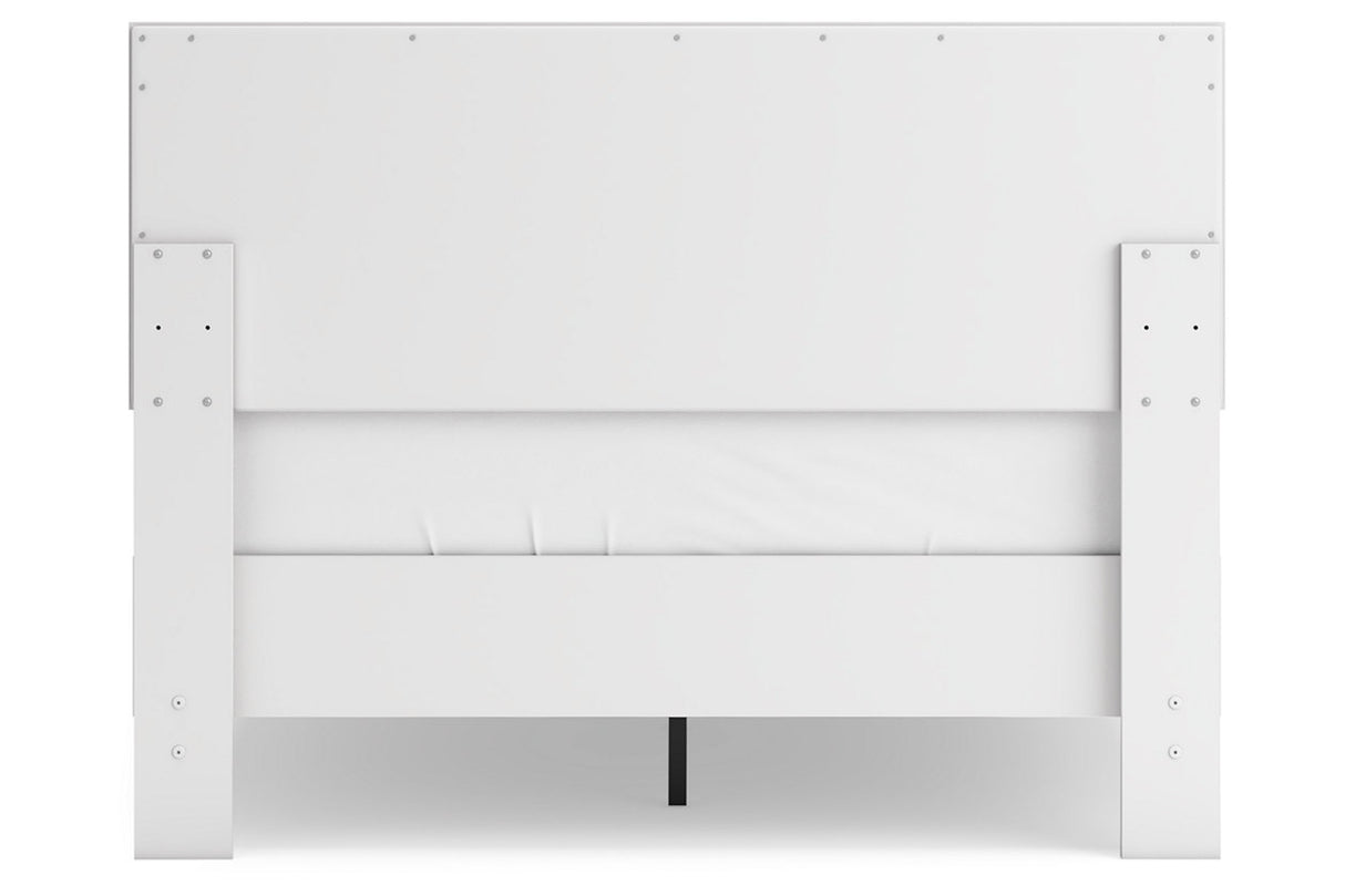 Hallityn White Full Platform Bed from Ashley - Luna Furniture