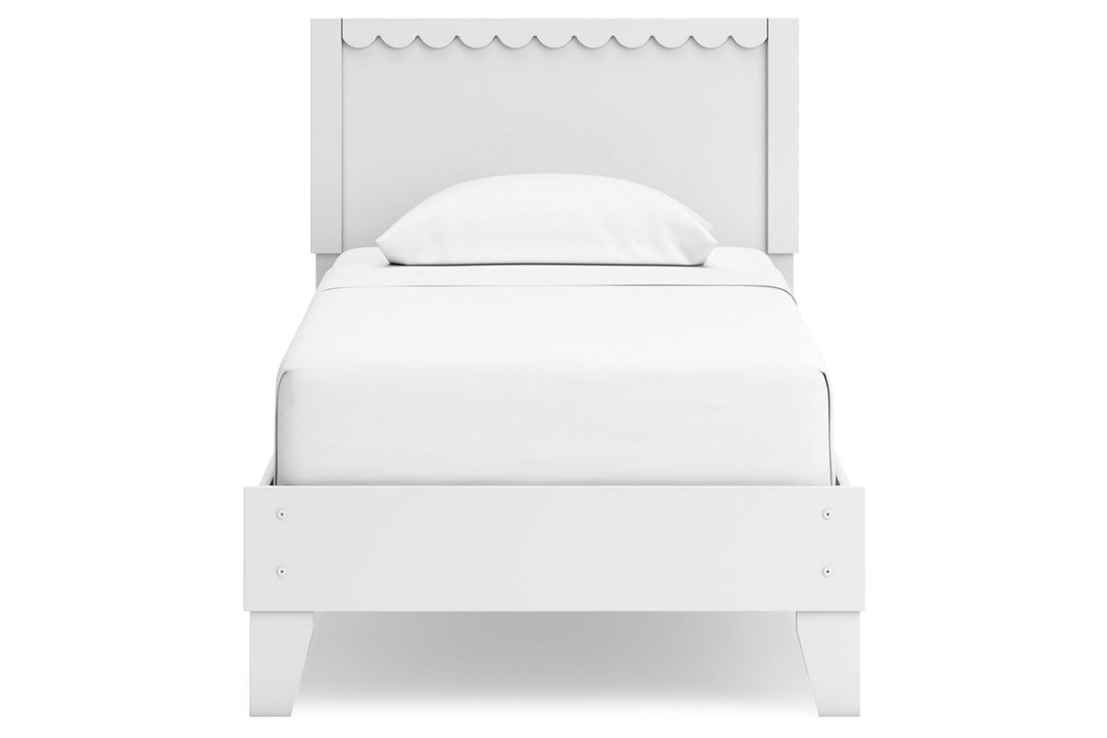 Hallityn White Twin Platform Bed from Ashley - Luna Furniture