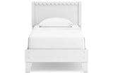 Hallityn White Twin Platform Bed from Ashley - Luna Furniture