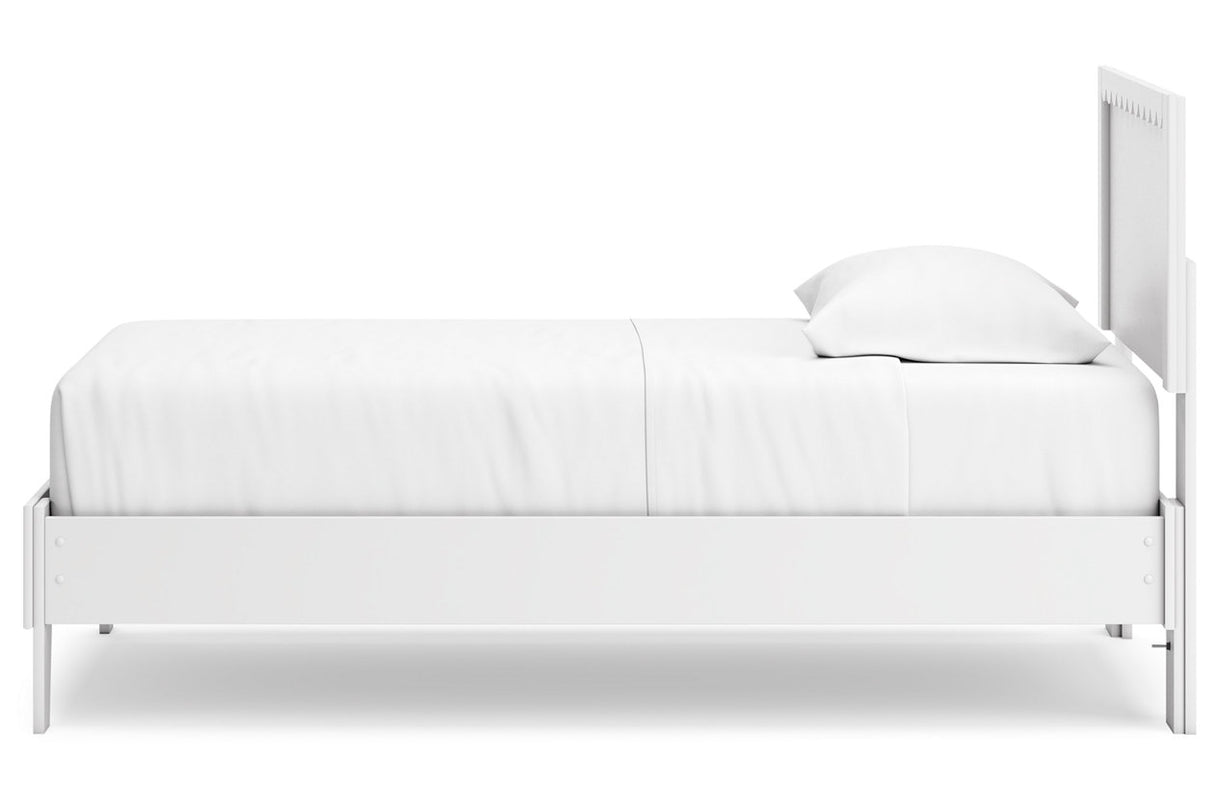Hallityn White Twin Platform Bed from Ashley - Luna Furniture