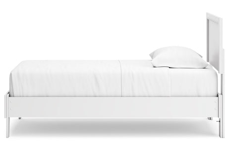 Hallityn White Twin Platform Bed from Ashley - Luna Furniture