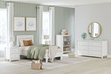 Hallityn White Twin Platform Bed from Ashley - Luna Furniture
