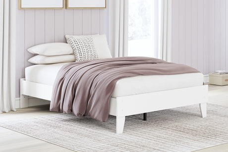 Hallityn White Youth Platform Base Bedroom Set from Ashley - Luna Furniture