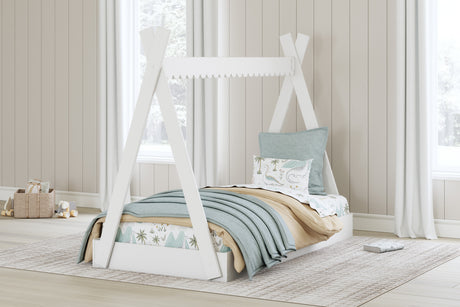 Hallityn White Youth Tent Bedroom Set from Ashley - Luna Furniture
