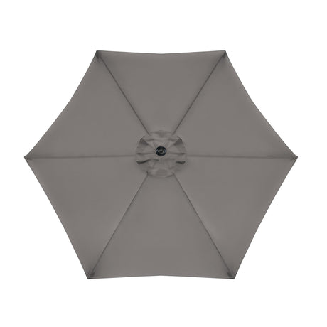 Halo Canvas Stone Round Tilting Umbrella from Furniture of America - Luna Furniture