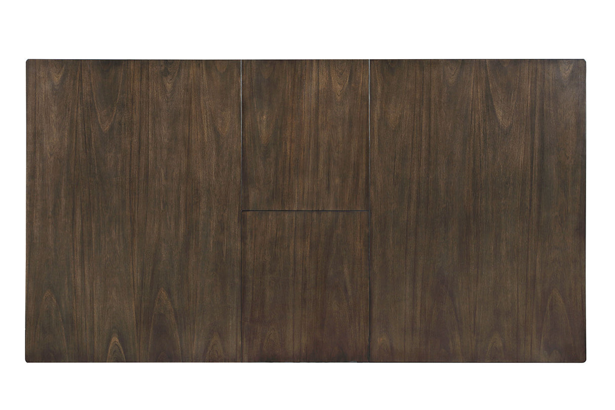 Halsey Weathered White/Dark Walnut Dining Table from Furniture of America - Luna Furniture
