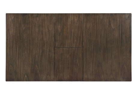 Halsey Weathered White/Dark Walnut Dining Table from Furniture of America - Luna Furniture