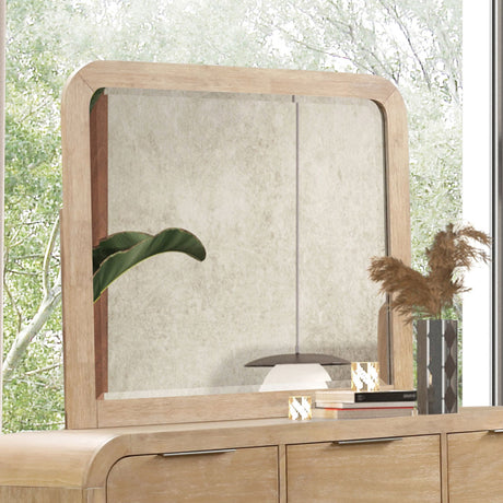 Handforth Natural Mirror (Mirror Only) from Furniture of America - Luna Furniture