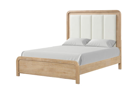 Handforth Natural Upholstered King Bed from Furniture of America - Luna Furniture