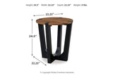 Hanneforth Brown/Black Coffee Table and 2 End Tables from Ashley - Luna Furniture