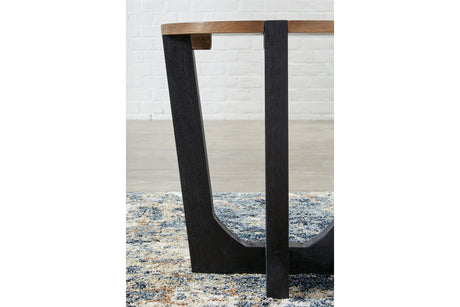 Hanneforth Brown/Black Coffee Table and 2 End Tables from Ashley - Luna Furniture