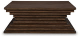 Hannodream Warm Brown Coffee Table from Ashley Furniture - Luna Furniture