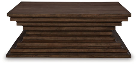 Hannodream Warm Brown Coffee Table from Ashley - Luna Furniture