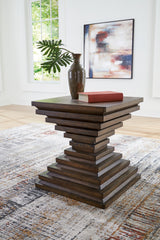 Hannodream Warm Brown End Table from Ashley - Luna Furniture