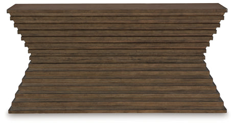 Hannodream Warm Brown Sofa Table from Ashley - Luna Furniture