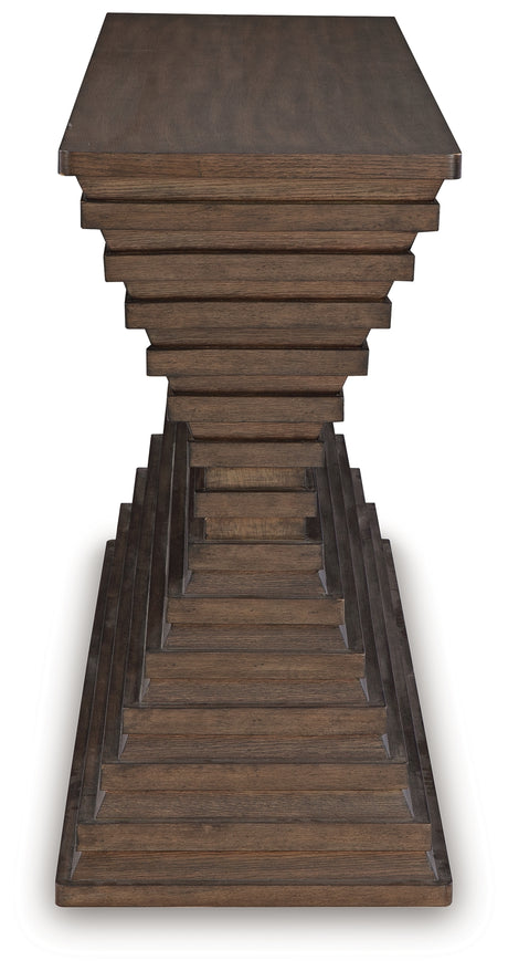 Hannodream Warm Brown Sofa Table from Ashley - Luna Furniture