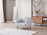 Happy Chair in Grey from Furnia - Luna Furniture