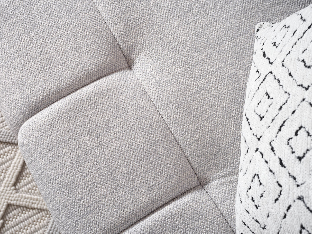 Happy Stationary Sofa in Grey from Furnia - Luna Furniture