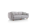 Happy Stationary Sofa in Grey from Furnia - Luna Furniture